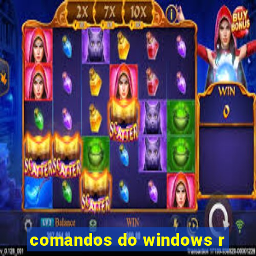 comandos do windows r